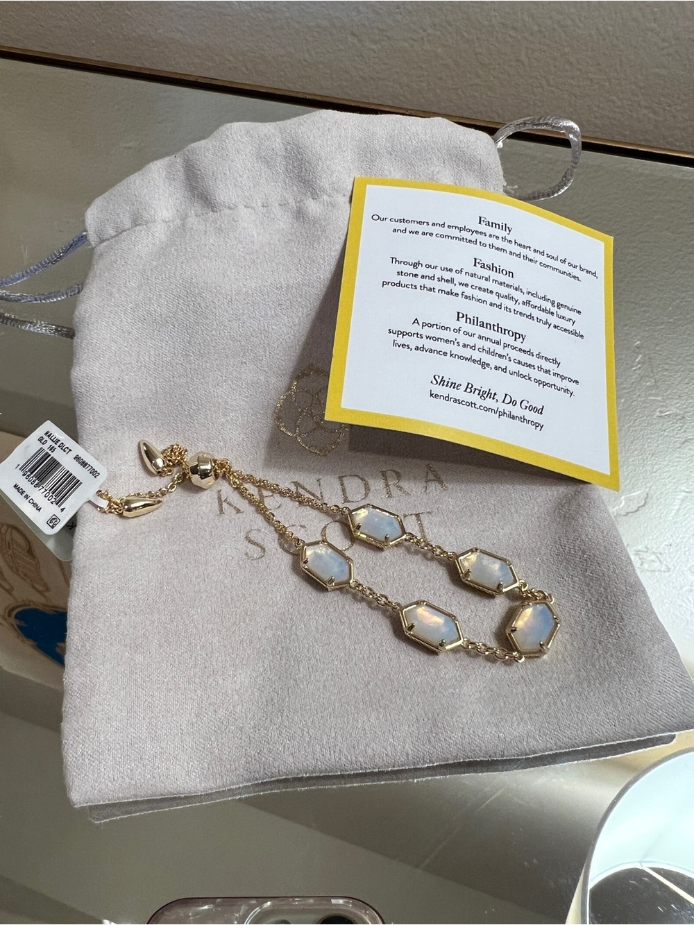 Kendra Scott Hallie Gold Delicate Chain Bracelet